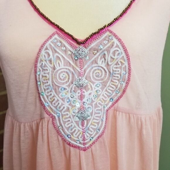 Free People Sheer sleeveless blouse NWOT A2924 - Picture 4 of 8